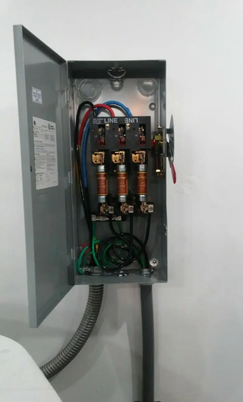 Three-phase disconnect switch installed for Electrical Wiring & Rewiring in Coeur d'Alene