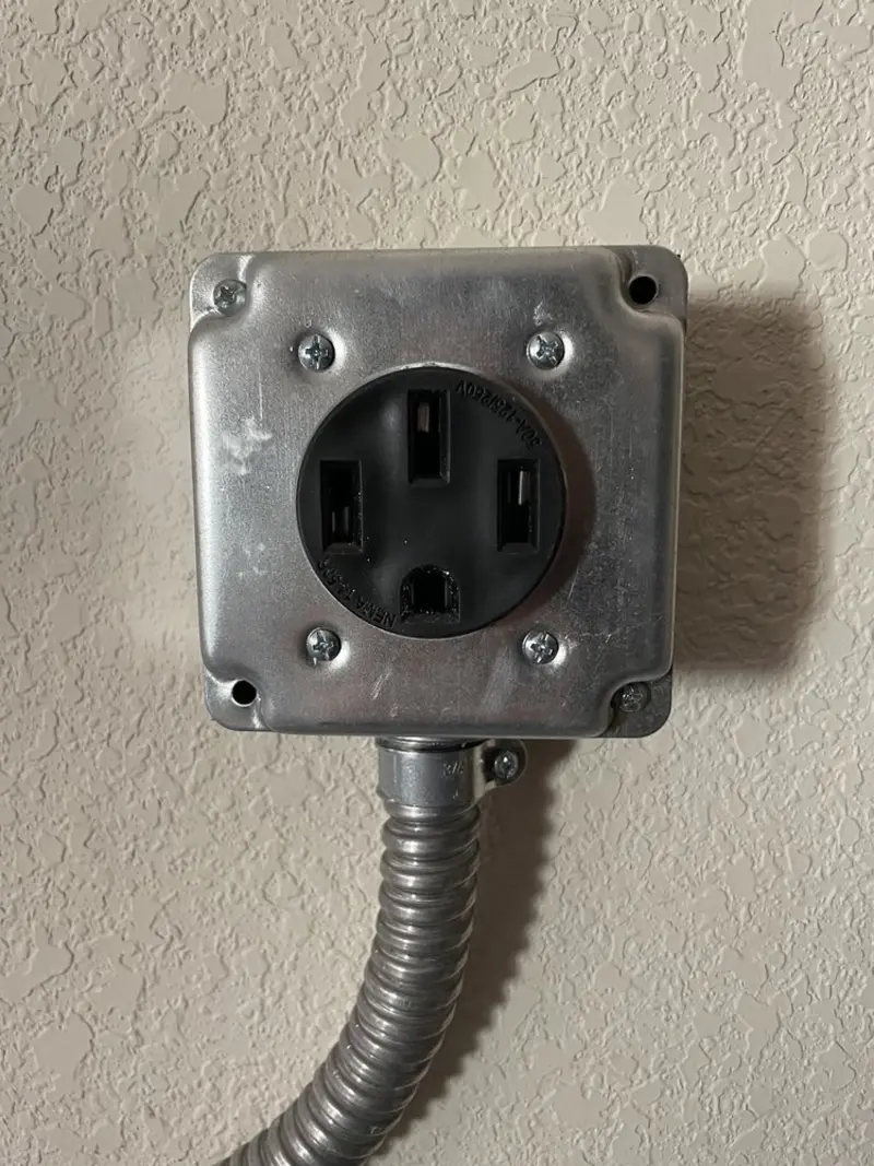 NEMA 14-50 outlet installed for Electrical Panel Upgrade in Coeur d'Alene